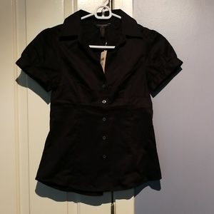NWT Banana Republic Factory 0P short sleeve blouse